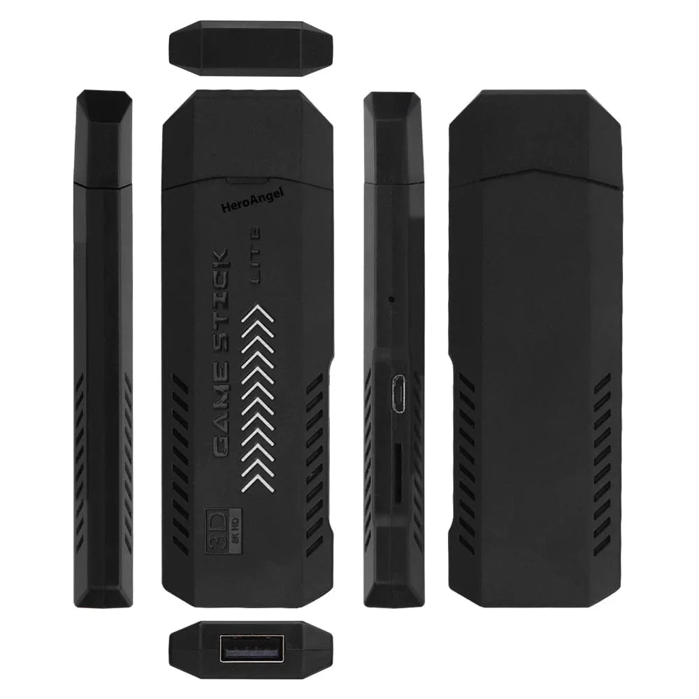 X2 Plus Gamestick 3D Retro Video Game Console 2.4G Wireless Controllers HD 4.3 System 40000 Games 40 Emulators for SEGA/PSP/PS1 - SHOWLU FASHION STORE