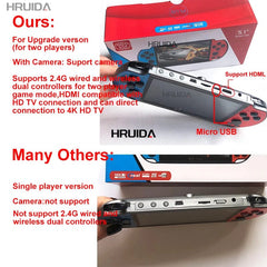 x7 plus 5 1 inch Double version handheld game console High - Definition Screen Handheld Portable Audio And Video Player 10000+game - SHOWLU FASHION STORE