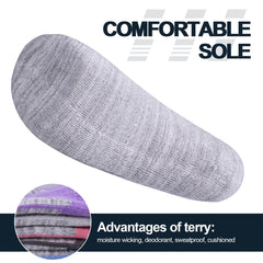 YUEDGE Mens Moisture Walking Hiking Socks Moisture Wicking Cotton Cushioned Arch Support and Breathable Crew Socks for Men - SHOWLU FASHION STORE