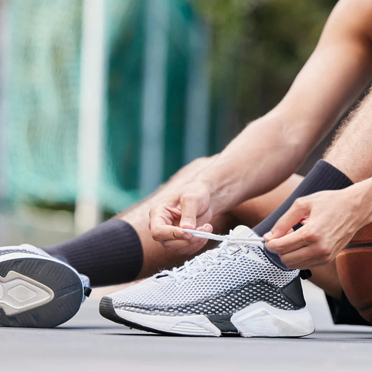 YUEDGE Mens Moisture Walking Hiking Socks Moisture Wicking Cotton Cushioned Arch Support and Breathable Crew Socks for Men - SHOWLU FASHION STORE