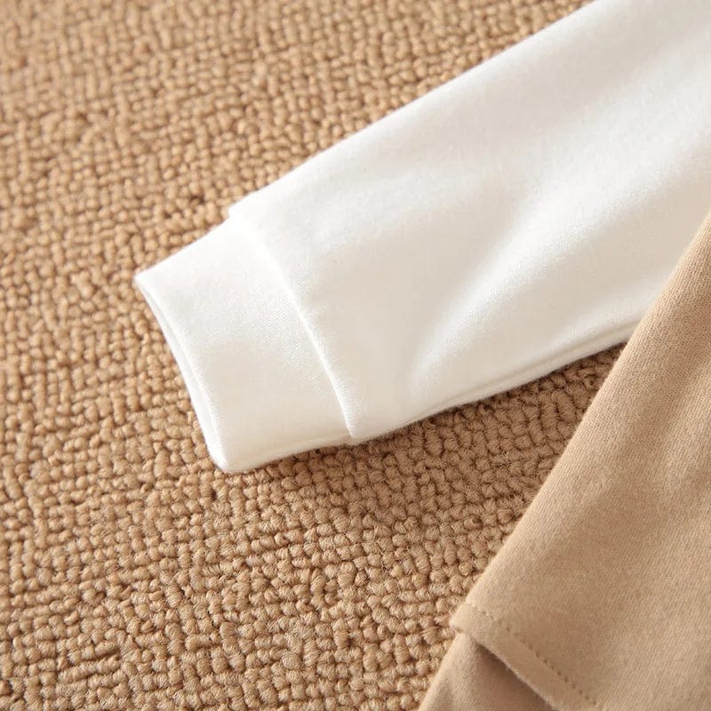 Showlu Baby Gentleman Formal Suit, cotton long sleeve romper for 0-18 months, soft and comfortable for spring and autumn.
