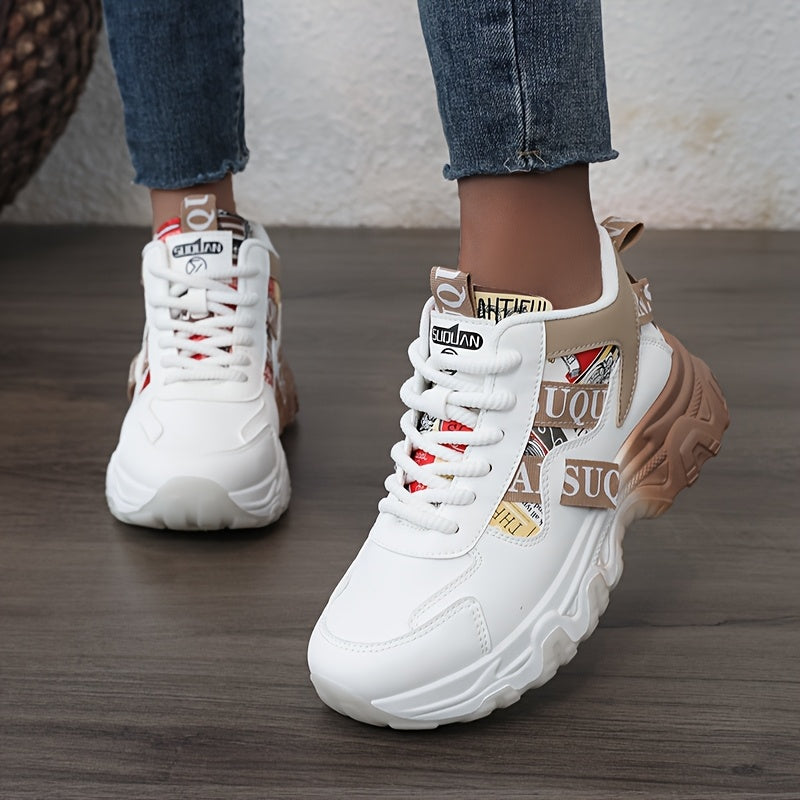 Women's outdoor sports shoes by SHOWLU with thick sole and synthetic leather, suitable for active outdoor activities.
