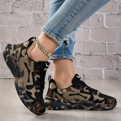 Breathable Lightweight Running Shoes for Women & Men - Summer Casual Sneakers with Soft EVA Sole, Elastic Socks & Random Print Design - Perfect Gift for Fitness Enthusiasts