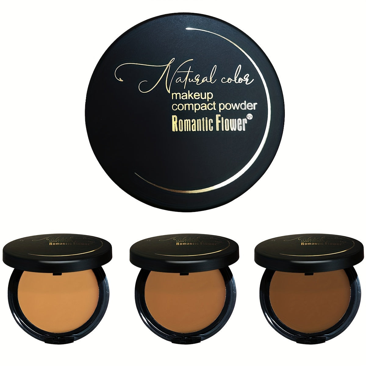 SHOWLU FASHION STORE matte powder eyeshadow in skin tone, waterproof makeup, close-up of the eyeshadow pan showing its smooth texture