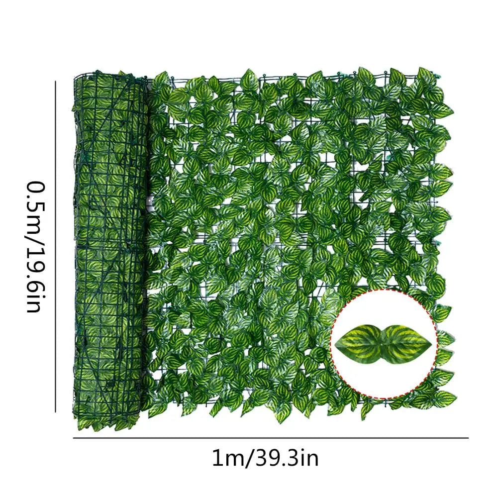 0.5x1/3M Privacy Fence Screening Roll Artificial Leaf UV Fade Protected Faux Privacy Fence Wall Decor Garden Fence Panel - SHOWLU FASHION STORE