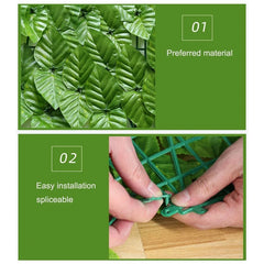 0.5x1/3M Privacy Fence Screening Roll Artificial Leaf UV Fade Protected Faux Privacy Fence Wall Decor Garden Fence Panel - SHOWLU FASHION STORE