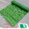 Showlu artificial leaf privacy fence roll, 5x13m UV-protected garden screen with faux foliage for outdoor privacy and garden decor.