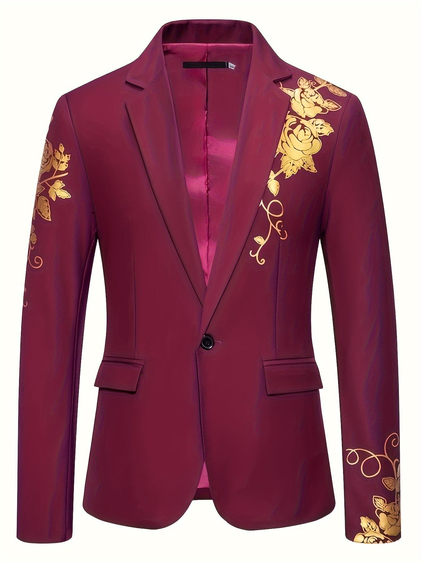 Men's SHOWLU FASHION business suit jacket with solid woven lapel, tailored fit, and classic design for formal or professional wear.