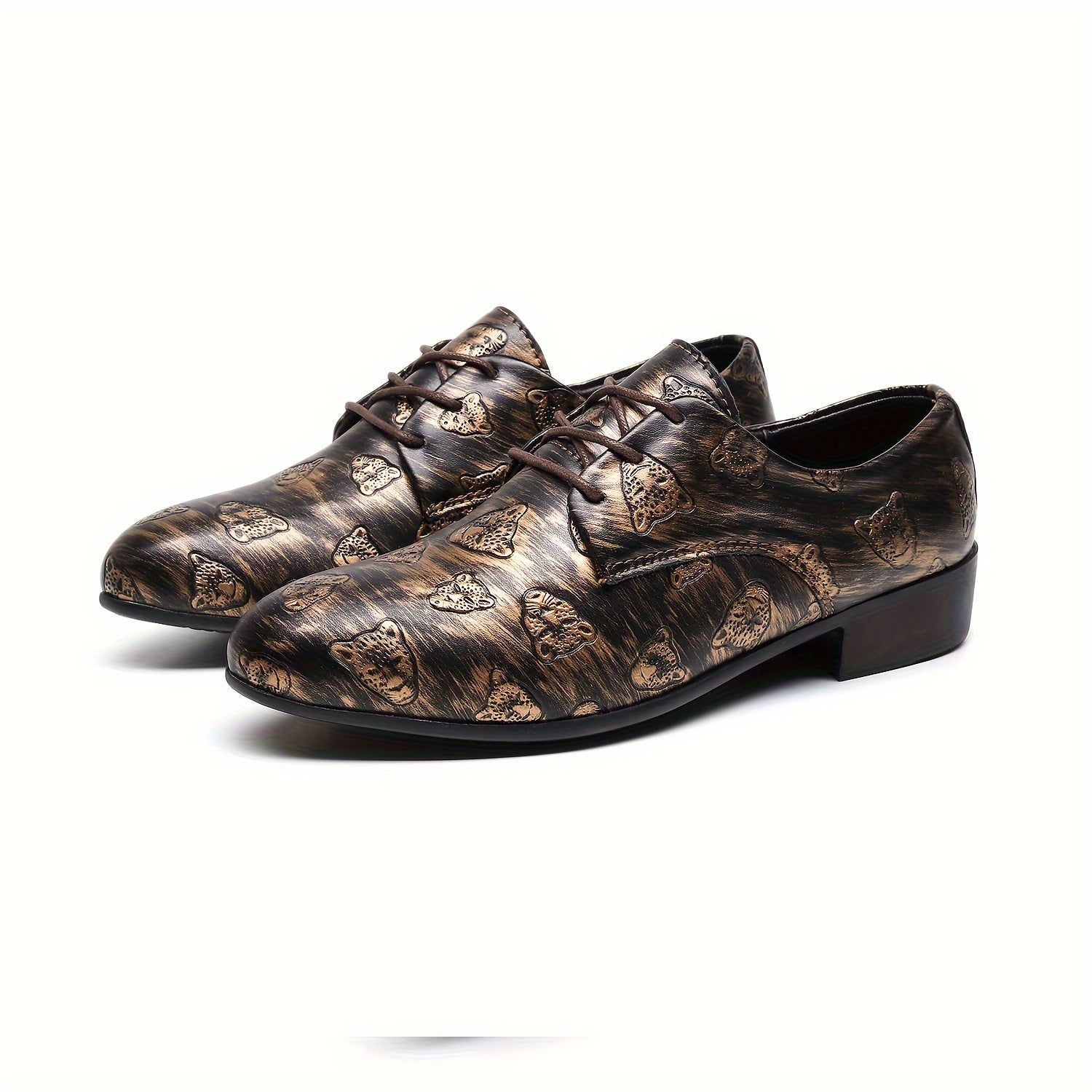 SHOWLU men's pointed toe Chelsea loafers in faux leather, stylish business shoes with sleek design and slip-on style.