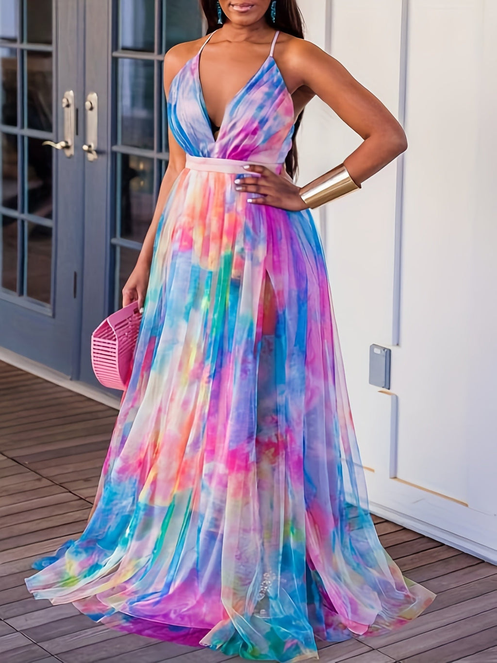 Women's off-shoulder flowy skater dress with pockets by SHOWLU FASHION, featuring a stylish and comfortable design.