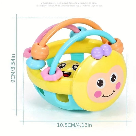 1 Pc 10cm Baby Toy Catch Ball Bendy Baby Walker Rattles Develop Intelligence Ball 0 - 12 Months Plastic Bell Rattle Doll - SHOWLU FASHION STORE