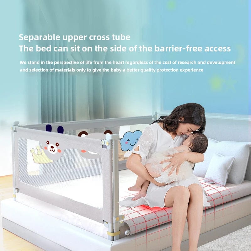 IMBABY Baby Safety Bed Rail Guard by SHOWLU FASHION STORE, washable toddler bed fence barrier with protective side rails for kids' safety.