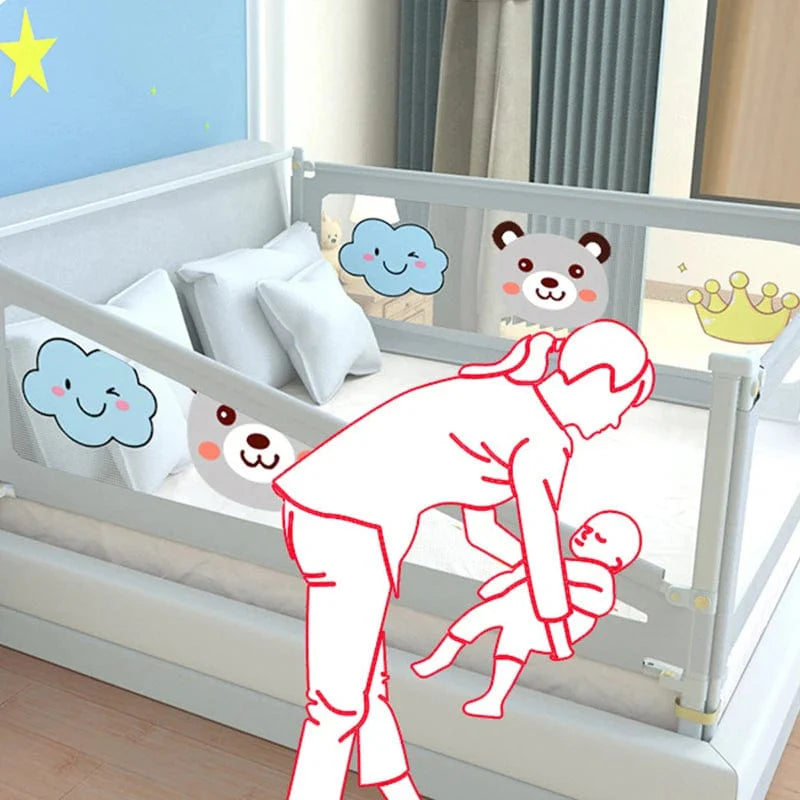 Washable baby safety bed rail guard from SHOWLU FASHION STORE, toddler fence barrier for children’s beds and bedroom safety.