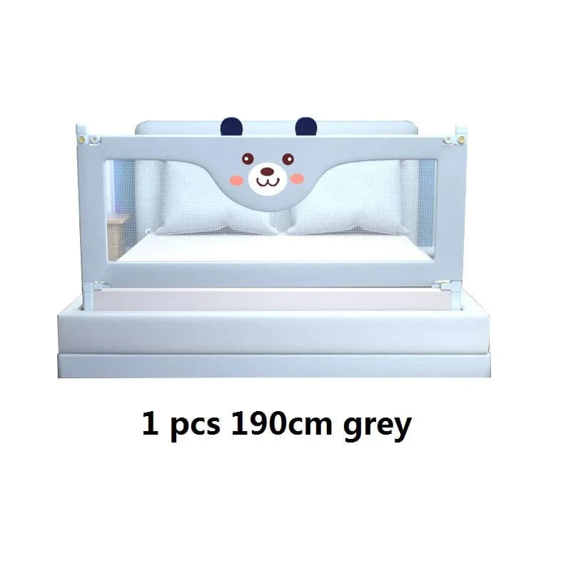 SHOWLU FASHION STORE IMBABY Baby Safety Bed Rail Guard, washable toddler bed fence protector with mesh sides for child safety.