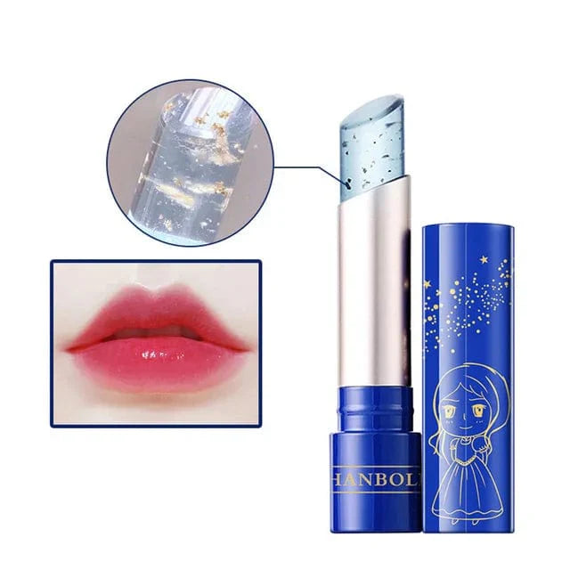 Showlu Aloe Vera Magic Lip Balm in natural color-changing lipstick form, moisturizing and nourishing for healthy lips.