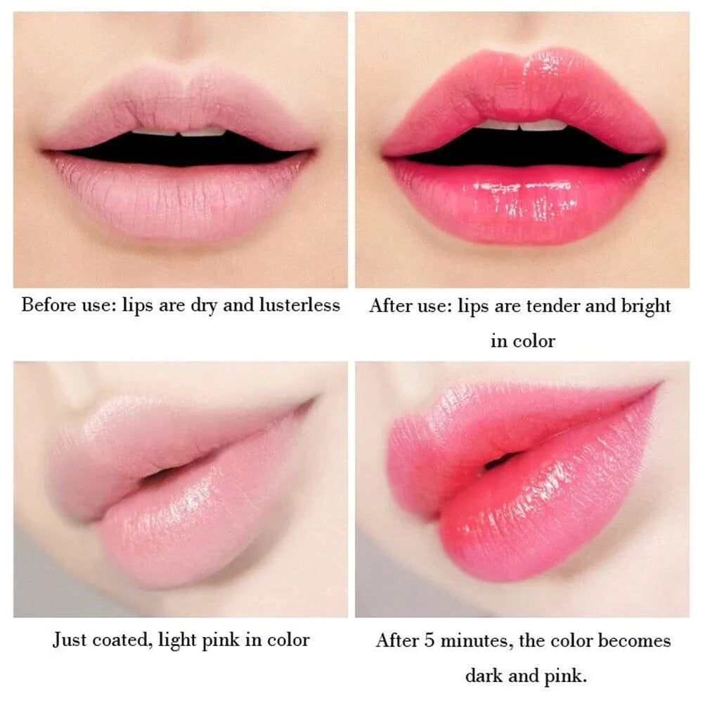 Showlu Aloe Vera Magic Lip Balm, color-changing natural lipstick with aloe vera for moisturizing and nourishing lips.