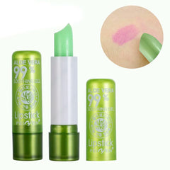 1 Pcs Aloe Vera Magic Lip Balm Color Change Natural Moisture Lipstick Temperature Nutritious Safe Ingredients Care Makeup Lips - SHOWLU FASHION STORE