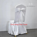 Set of 10-50 spandex chair sashes with gauze bows by Showlu Fashion for wedding and event decorations, stretch lycra banquet decor