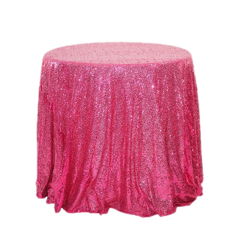 100/120/180cm Round Sequins Tablecloth Shiny Glitter Table Cloth Wedding Housewarming Banquet Birthday Baby Shower Party Home - SHOWLU FASHION STORE