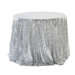 100/120/180cm Round Sequins Tablecloth Shiny Glitter Table Cloth Wedding Housewarming Banquet Birthday Baby Shower Party Home - SHOWLU FASHION STORE