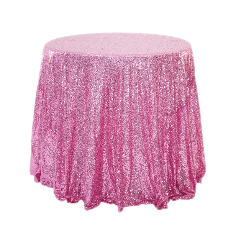 100/120/180cm Round Sequins Tablecloth Shiny Glitter Table Cloth Wedding Housewarming Banquet Birthday Baby Shower Party Home - SHOWLU FASHION STORE