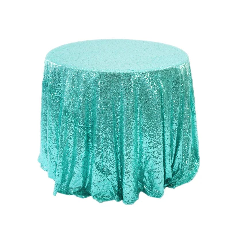 100/120/180cm Round Sequins Tablecloth Shiny Glitter Table Cloth Wedding Housewarming Banquet Birthday Baby Shower Party Home - SHOWLU FASHION STORE