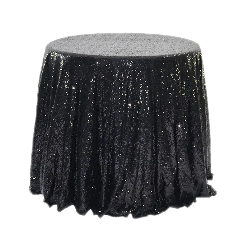 100/120/180cm Round Sequins Tablecloth Shiny Glitter Table Cloth Wedding Housewarming Banquet Birthday Baby Shower Party Home - SHOWLU FASHION STORE