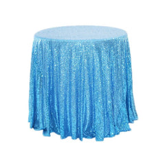 100/120/180cm Round Sequins Tablecloth Shiny Glitter Table Cloth Wedding Housewarming Banquet Birthday Baby Shower Party Home - SHOWLU FASHION STORE