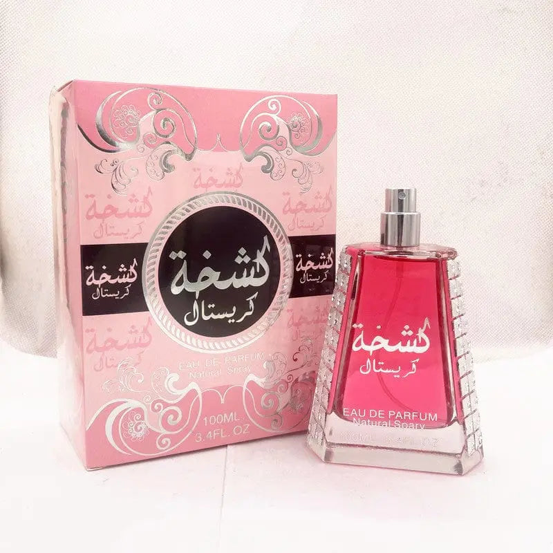 Showlu Flower & Fruit Arabian ladies perfume bottle, 100ml with elegant floral and fruity design, long-lasting fragrance.