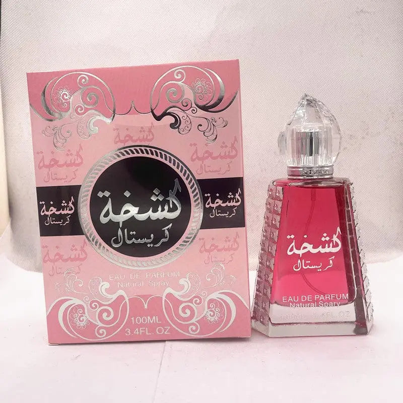 Showlu Flower & Fruit Arabian Ladies Perfume bottle, 100ml, featuring a floral and fruity design, long-lasting fragrance for women.