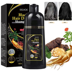 100ml Natural Herbal Hair Dye Shampoo 3 in 1 Hair Color Shampoo for Gary Hair Dark Brown Black And Women Men Grey Coverage New - SHOWLU FASHION STORE