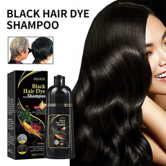 100ml Natural Herbal Hair Dye Shampoo 3 in 1 Hair Color Shampoo for Gary Hair Dark Brown Black And Women Men Grey Coverage New - SHOWLU FASHION STORE