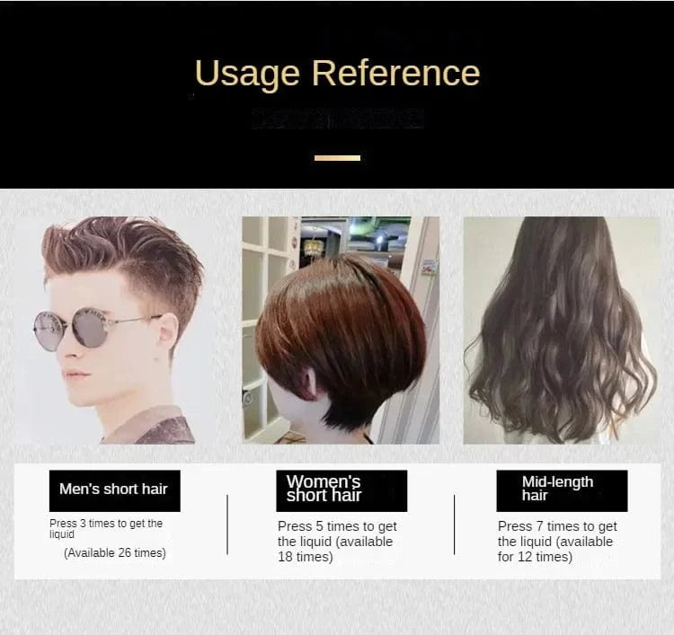 Efero 3-in-1 Hair Dye Shampoo by Showlu Fashion Store, 100ml, natural Polygonum for instant gray to black hair coverage.