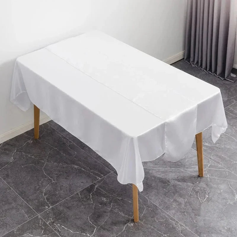 Showlu 10-piece satin table runners for wedding and party decor, 12x108 inch elegant cloth covers for banquet and event tables