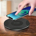 Showlu Fashion Store VIKEFON 10W wireless charger pad for fast charging iPhone, Samsung, Xiaomi on a sleek, ultra-thin desk dock station.