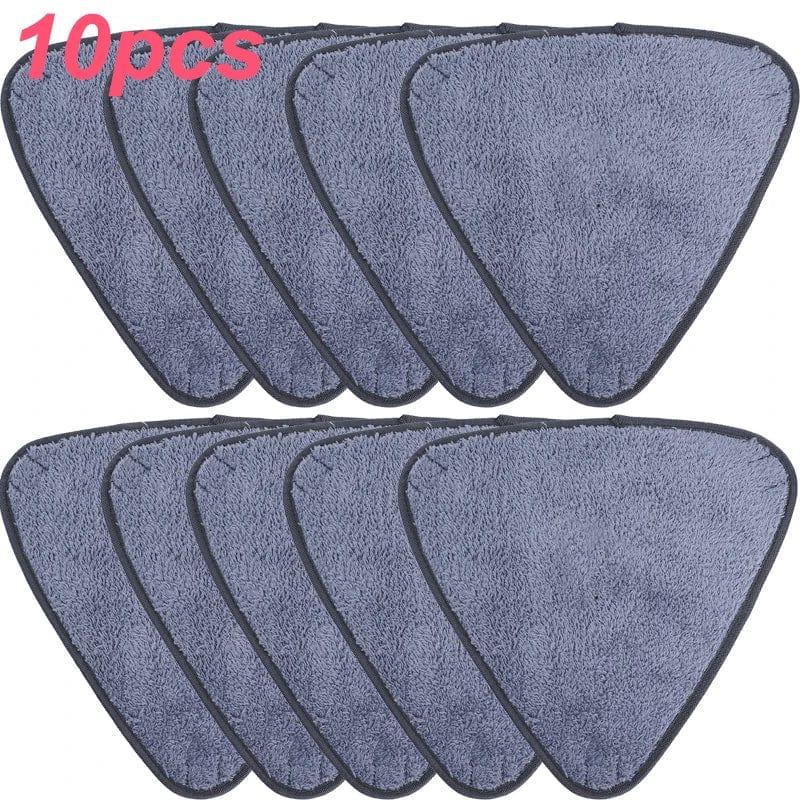 1/10pcs Triangle Microfiber Mop Pads Large Glass Microfiber Sweeping CleaningCloth Dust Mop Replacement Head Pads Clean Tool - SHOWLU FASHION STORE