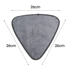 1/10pcs Triangle Microfiber Mop Pads Large Glass Microfiber Sweeping CleaningCloth Dust Mop Replacement Head Pads Clean Tool - SHOWLU FASHION STORE