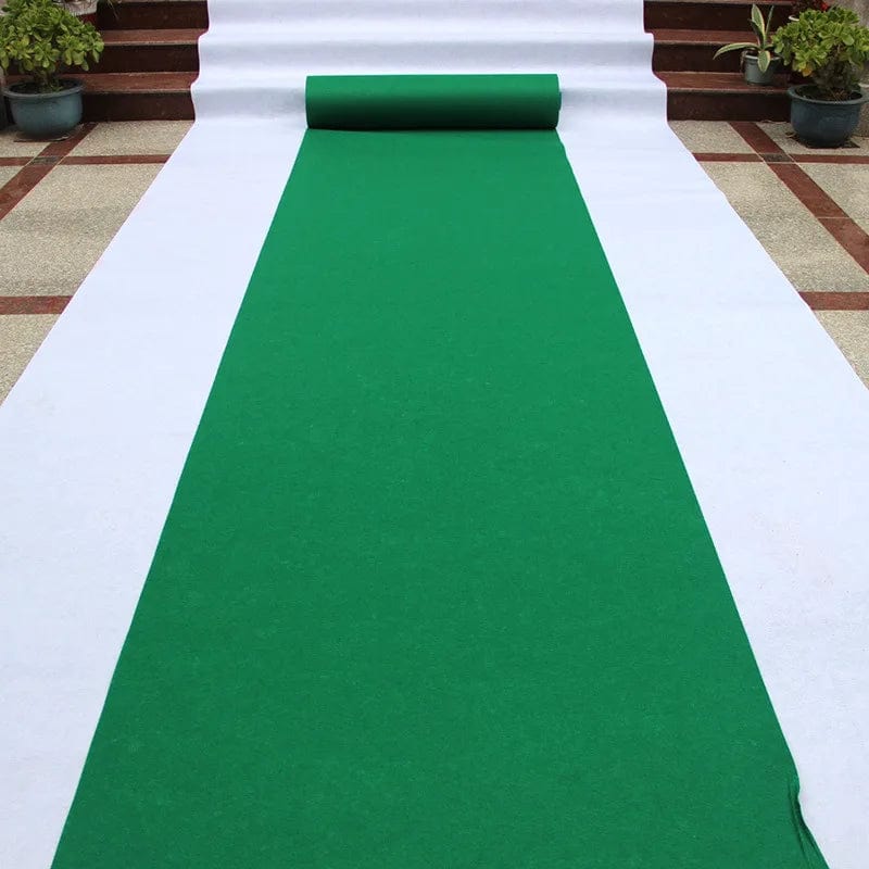 1.2m Wide Green Wedding Carpet Decorative Outdoor Party Electronic Muslim Prayer Mat Corridor Stairs Hallway Rugs Home Textiles - SHOWLU FASHION STORE