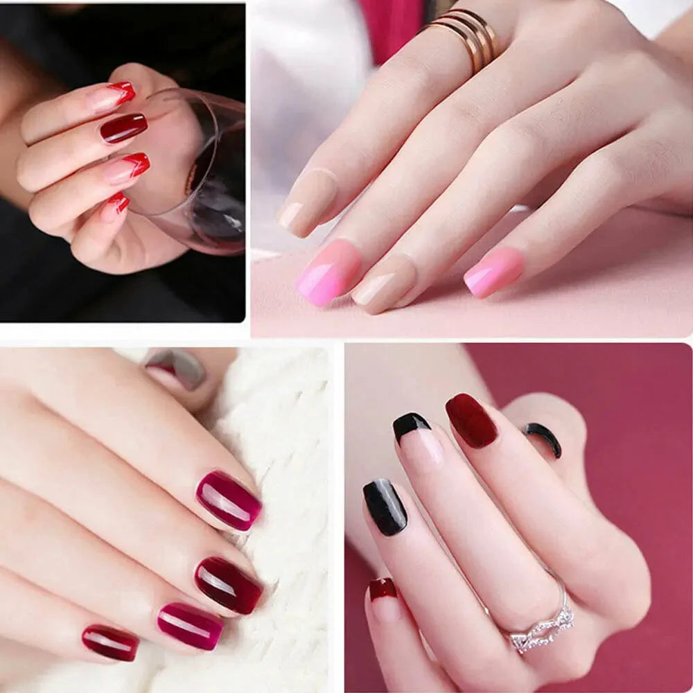 Showlu Mini UV LED Nail Lamp with 9 LEDs, portable gel polish flashlight torch, wireless design for quick nail curing.