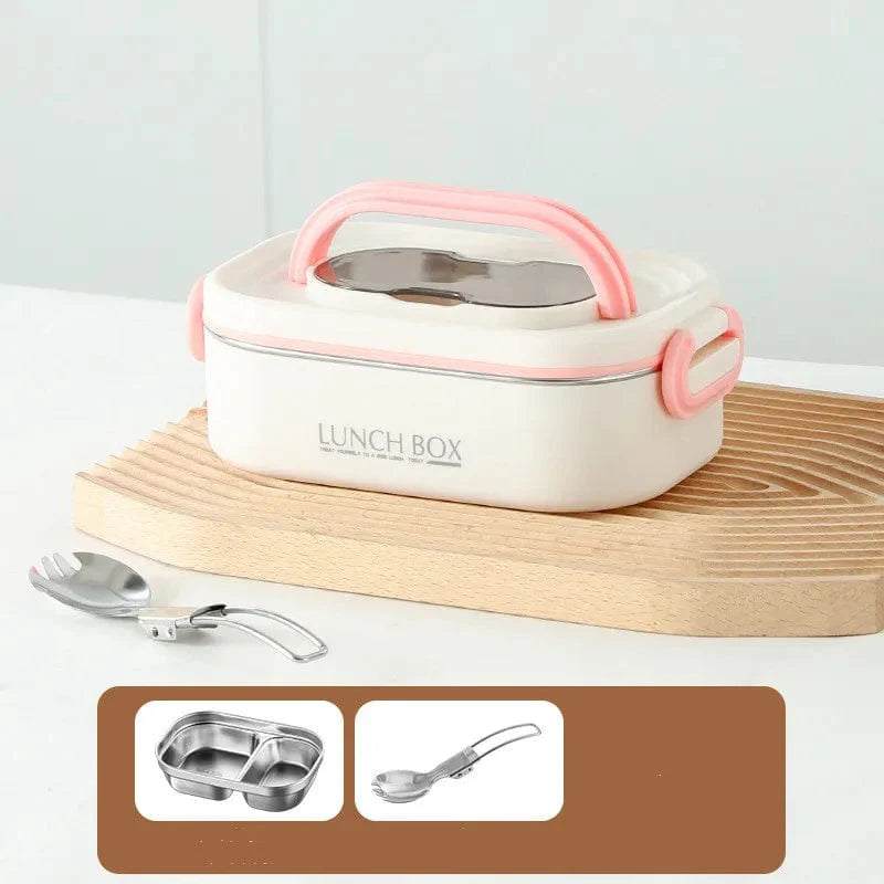 CPLIFE 1500ml stainless steel thermal lunch box with double layers, leak-proof design, and insulation bag for adults and students