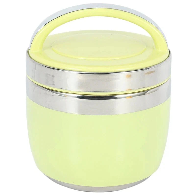 SHOWLU 1500ml stainless steel bento lunch box for kids, portable thermos with storage for hot or cold food, ideal for students.