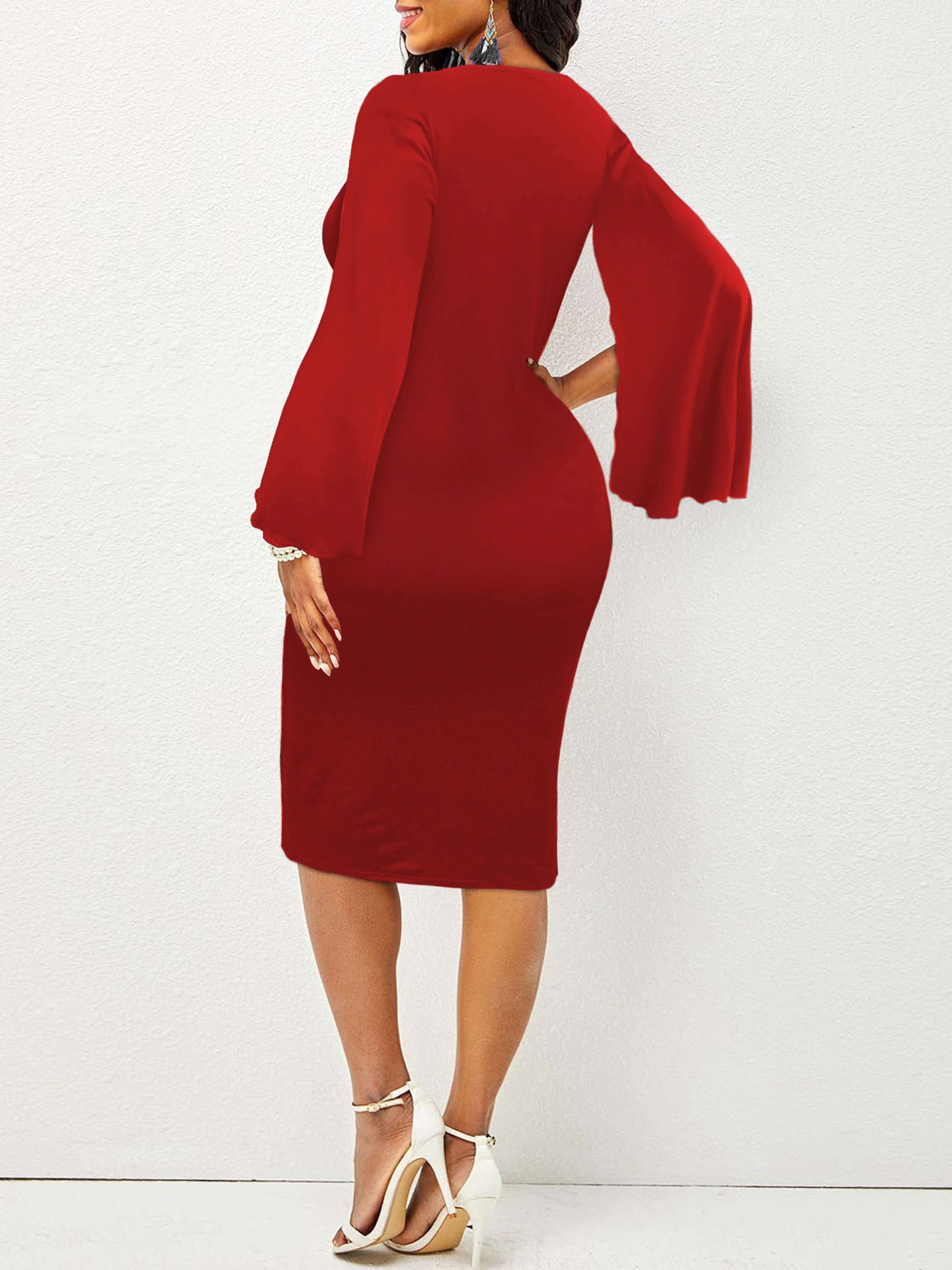 SHOWLU Color Block Bodycon Dress with black and white split cuff knit, fitted silhouette, stylish and modern fashion design