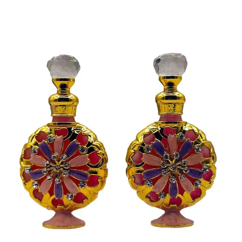 15ml Showlu Dubai-style Middle East floral grass perfume with sweet floral notes, featuring a vibrant, elegant fragrance bottle.