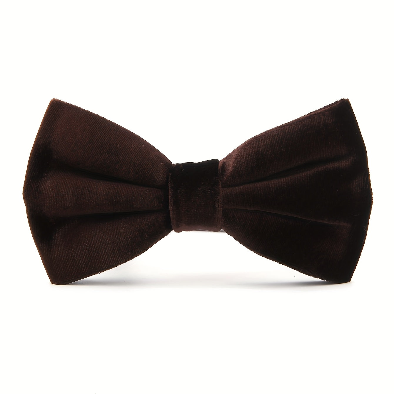 Navy blue velvet bow tie for men from SHOWLU FASHION, adjustable formal accessory with elegant satin finish.