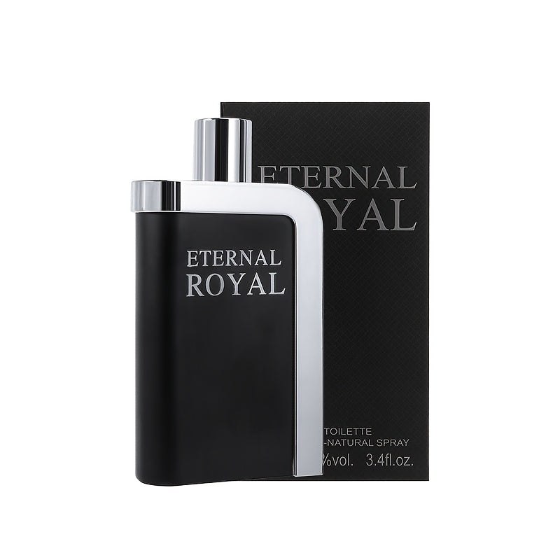 SHOWLU FASHION STORE men's eau de toilette bottle, fresh fruity cologne in 3.38oz spray bottle, featuring vibrant citrus and berry notes.