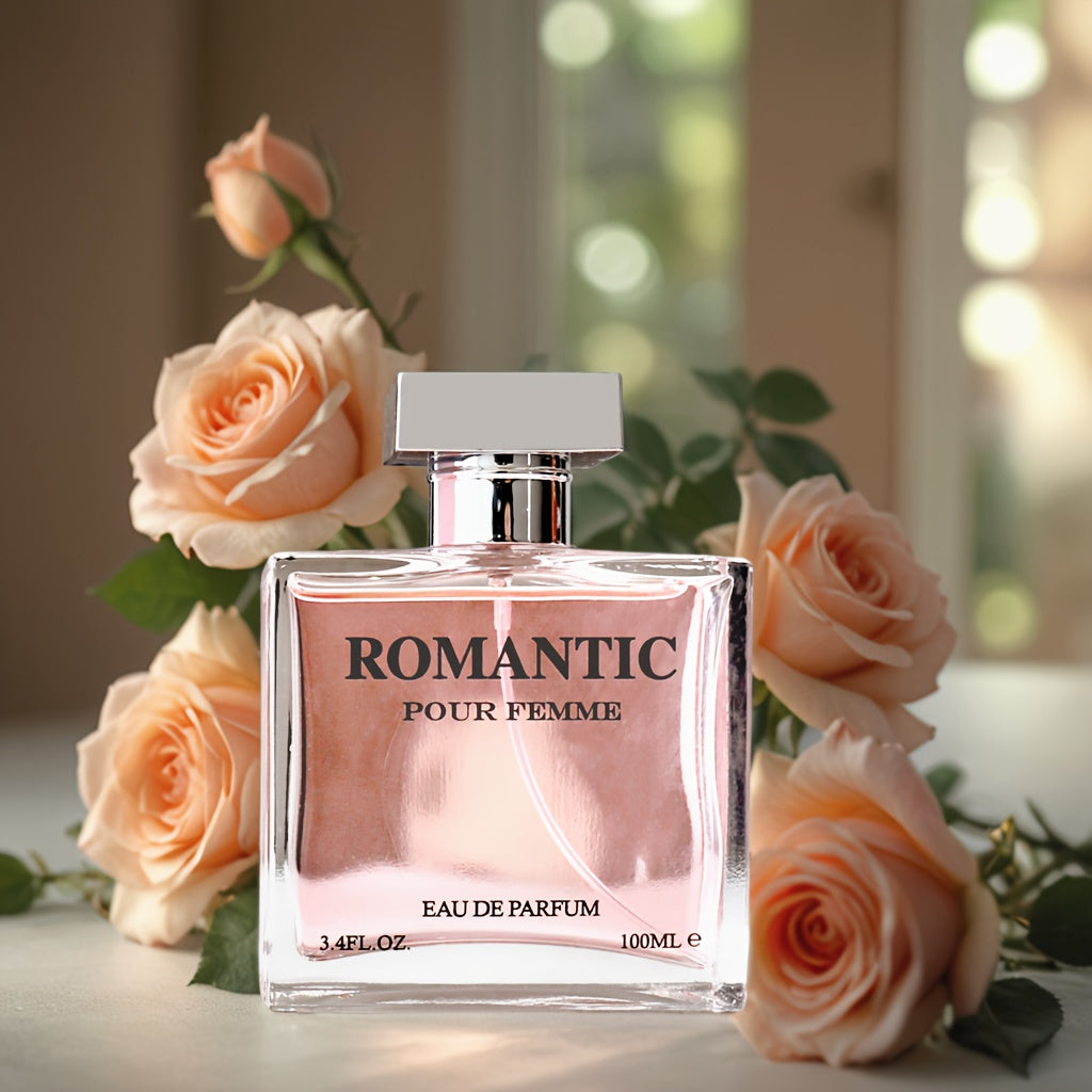 SHOWLU FASHION Rose & Ginger Floral Perfume for women, 100ml bottle with elegant floral packaging and fragrance details.