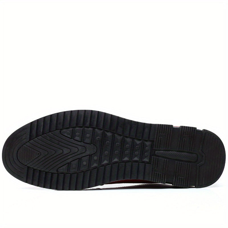 SHOWLU FASHION men's casual sports shoes with soft soles and faux fur lining, stylish and comfortable footwear for everyday wear.