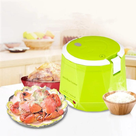 1.6L Mini Rice Cooker Heating Lunch Box Portable Constant Temperature Food Steamer Multifunction Pot For Car Truck 12/24V - SHOWLU FASHION STORE