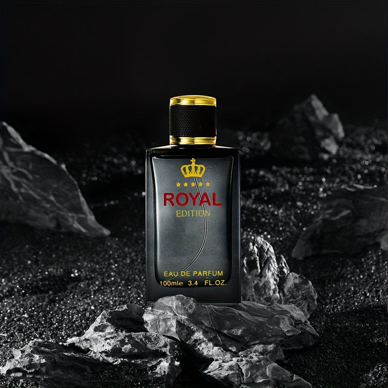 SHOWLU FASHION Fougere Eau De Parfum for men, 3.38oz, with sleek glass bottle and modern label, showcasing refreshing men's cologne