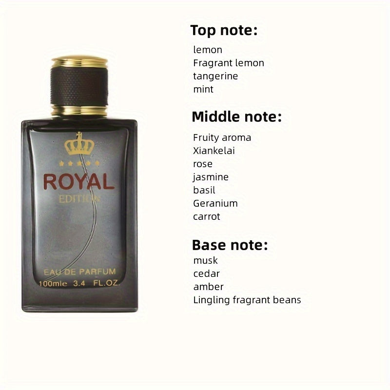 SHOWLU FASHION Fougere Eau De Parfum for men, 3.38oz bottle, featuring a refreshing cologne with a sophisticated scent profile.